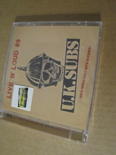 UK Subs Live'n'loud 89 cd muoveissa UK 2017