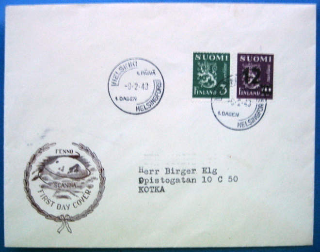 FDC-yleismerkit 9.2.1948 leijonat lape hinta 45.0e(65)