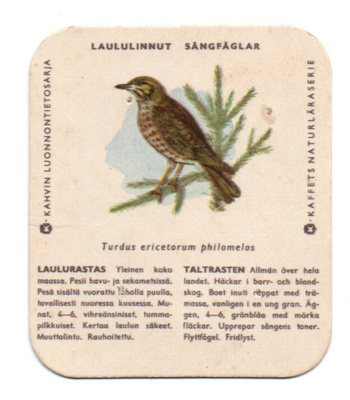 Kahvilappu LAULURASTAS
