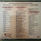 [CD] STOLZ • OFFENBACH • LEHAR - OPERETIN KIEHTOVA MAAILMA - pikkukuva 2