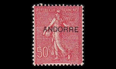 Andorra Fr 13 ** Käyttösarja 30 C (1931)