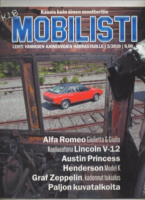Mobilisti n:o 5 2010 Porscen entisöinti. Alfa Romeo. Henders