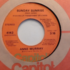 ANNE MURRAY  ::  SUNDAY SUNRISE  ::  VINYYLI  SINGLE  1975 ! - pikkukuva 2