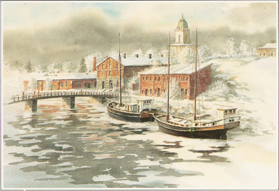Pälikkö KP1276 : LUMINEN SUOMENLINNA,  Helsinki.  ei kulk.
