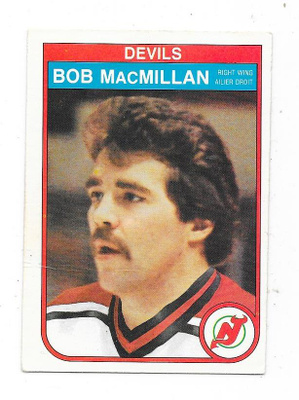 1982-83 OPC #143 Bob MacMillan , New Jersey Devils