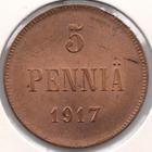 5 PENNIÄ 1917 II /16 #a (kl 9) - pikkukuva 1