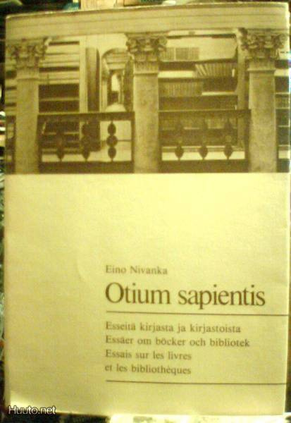 E. Nivanka: Otium sapientis esseitä kirjasta ja kirjastoista