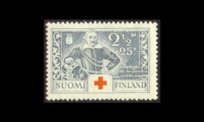 186 ** Punainen risti 2 1/2mk+25p (1934)