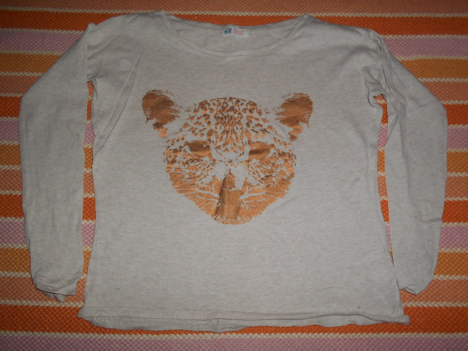 Pitkähihainen trikoopaita, koko 146/152  (#2555)