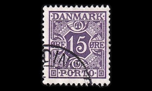 Tanska PORTO_35a o 15 öre violetti (1937)