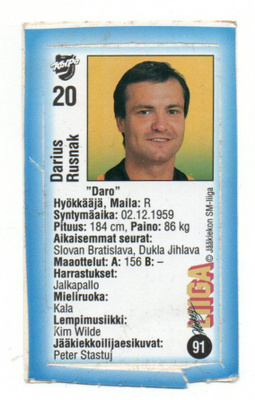 Jääkiekko JyväsHyvä n:o 91 DARIUS RUSNAK