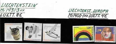 LIECHTENSTEIN Mi 1431-3**8€+LIECH..EUROPA 2MERKKIÄ**4€