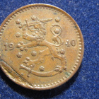 1 markka 1940 Cu Vajaa - pikkukuva 1