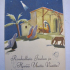 Postikortti Martta Wendelin 1944 Joulumerkki Leiman Alla - pikkukuva 1