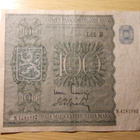 Suomen pankki Sota-ajan setelii 100 markkaa 1945 - pikkukuva 1