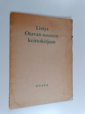 Lilja (toim.) Karjalainen : Lisäys Otavan suureen keittok...