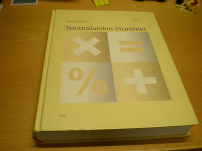 Eero Kiviniemi: Suomalaisten etunimet