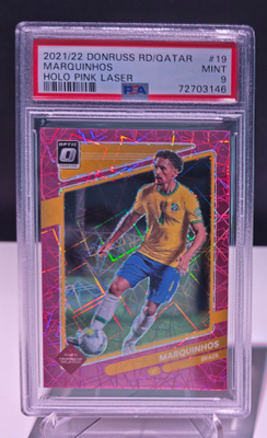 Marquinhos /25 PSA 9 Mint Donruss Road to Qatar