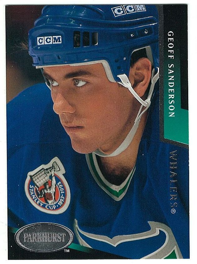 93-94 Parkhurst  #86 Geoff Sanderson Ex-HPK 1994-95