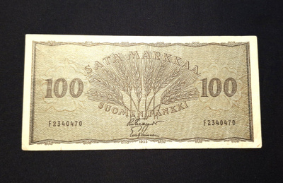 100 Markkaa 1955