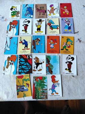 23 kpl nakke purkkkakorttia