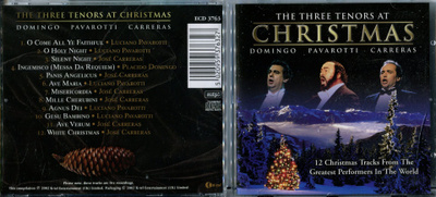 THE THREE TENORS . JOULU CD-LEVY . CHRISTMAS