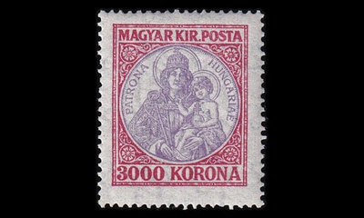 Unkari 378 ** Patrona Hungariae 3000 Kr (1923)