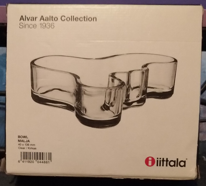 Aalto malja 40 x 136 mm kirkas Iittala