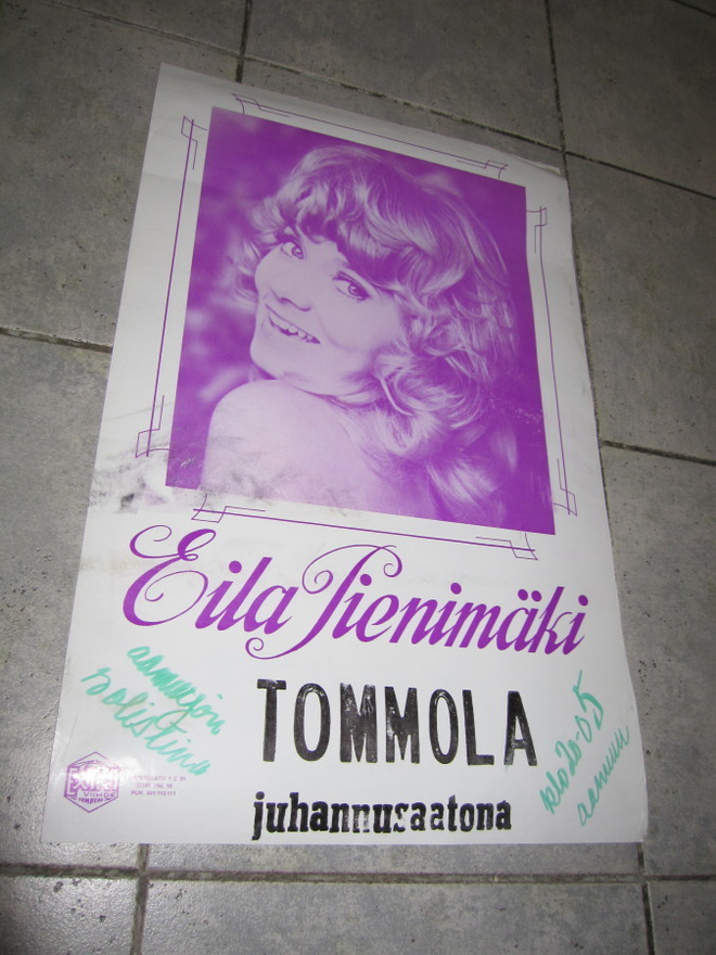 EILA PIENIMÄKI - VANHA ORIG KEIKKAJULISTE