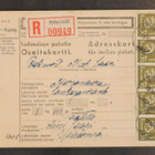 # 23381 # R-Petterinmäki osoitekortti Marjovaara -1945 - pikkukuva 1