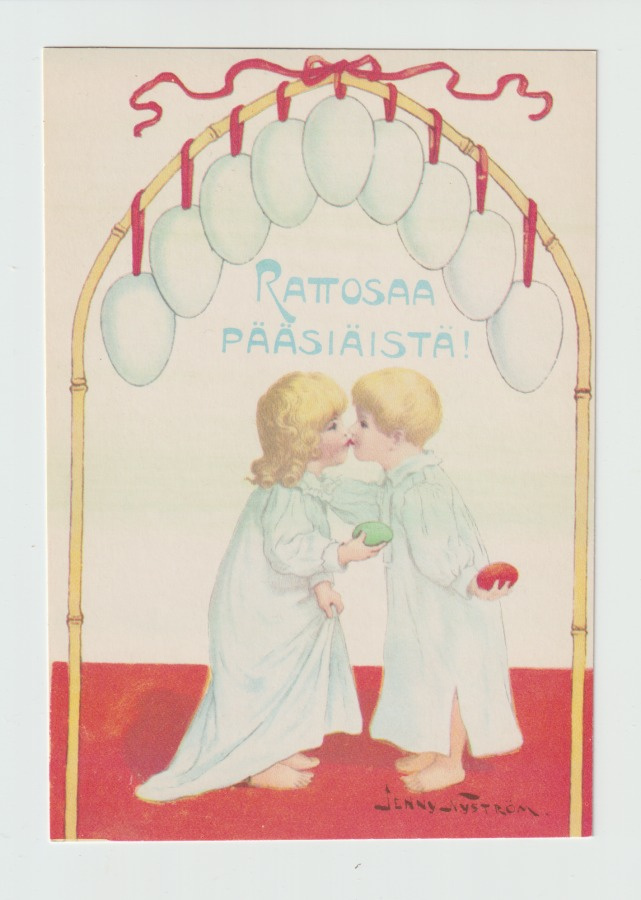 Postikortti, JENNY NYSTRÖM, Päääsiäiskortti, Taidekortti.
