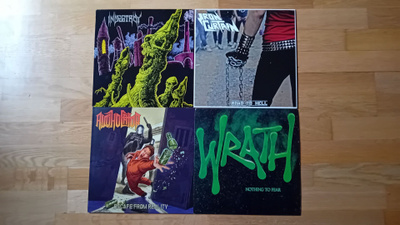 Indestroy - Alcoholator - Iron Curtain - Wrath LP:t