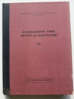 A-Radiolähetin VRBIA  käyttö- ja huolto-ohje