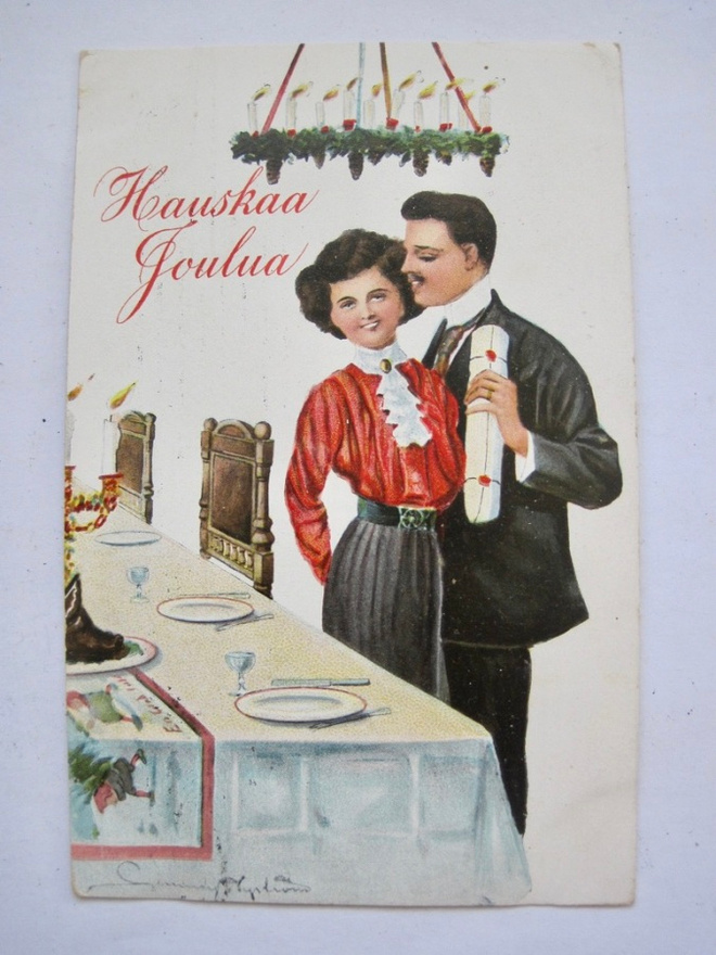 VANHA Postikortti Joulukortti Jenny Nyström 1911