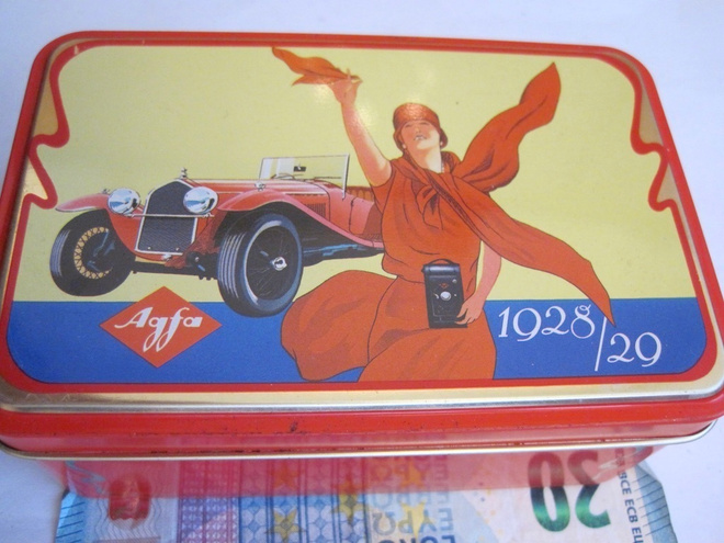 VANHA Rasia Agfa 1928/29 Kamera Auto Art Deco Peltiä UPEA