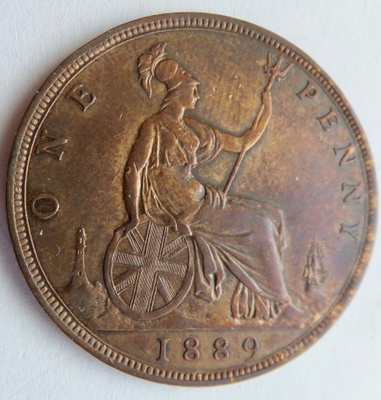 Iso-Britannia 1 p 1889 Victoria HYVÄ
