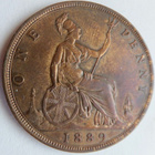 Iso-Britannia 1 p 1889 Victoria HYVÄ - pikkukuva 1