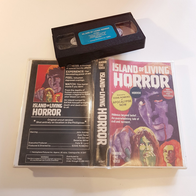 Island of Living Horror VHS pre-cert UK