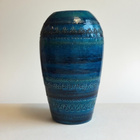 Bitossi Rimini Blu Vase 25 cm – Aldo Londi – Italy - pikkukuva 5