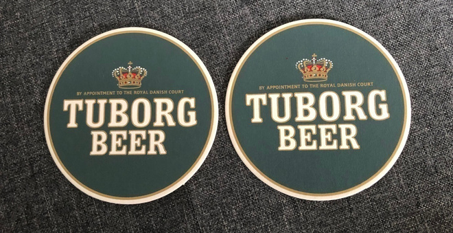TUBORG BEER -olutaluset 2 kpl