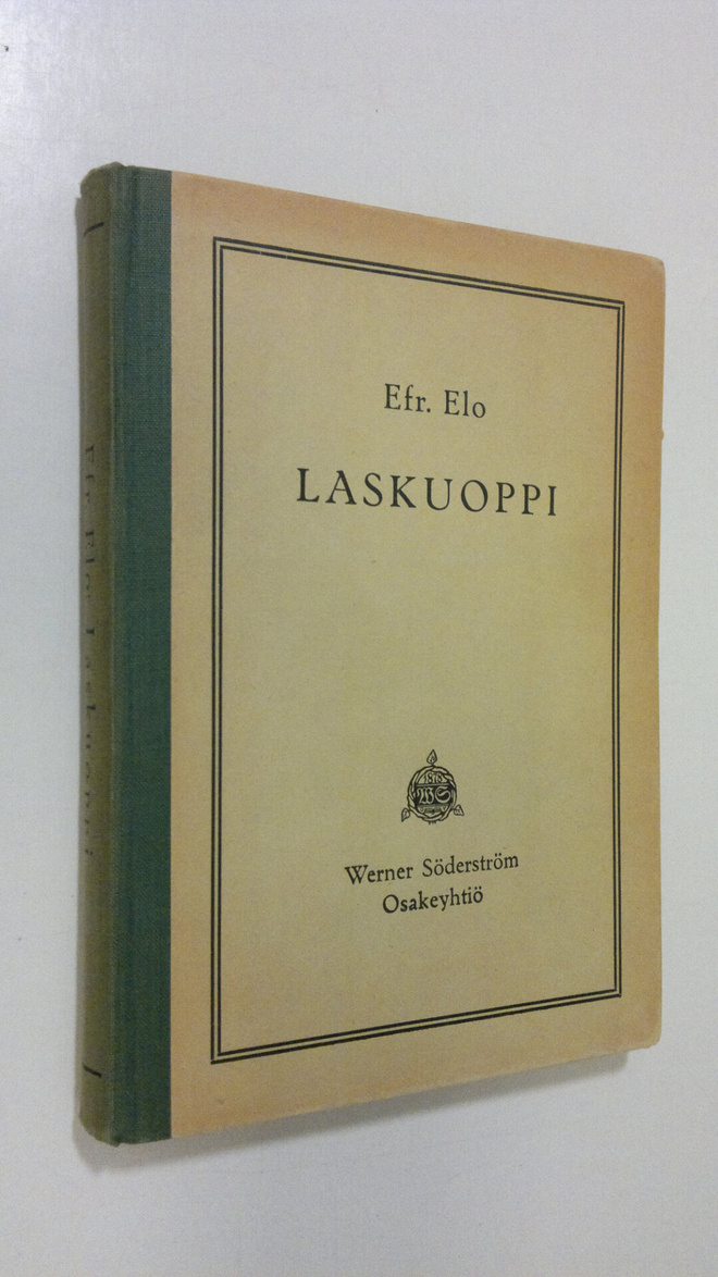 Efr Elo : Laskuoppi : etupäässä oppikouluja varten