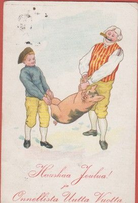 Sikaa viedään teuraaksi - kulk v 1914