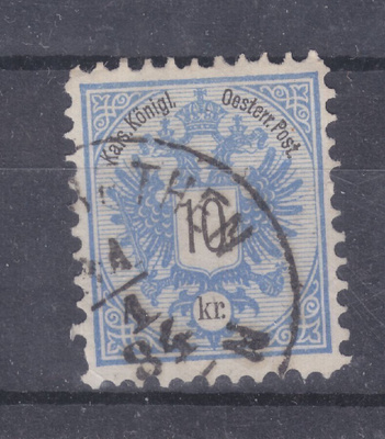 Itävalta 1883 10 kr C hammaste