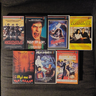 7 kpl Vhs fix kasetteja kuin uusia