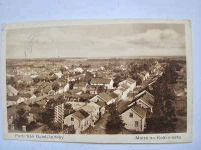 VANHA Postikortti Kokkola 1930