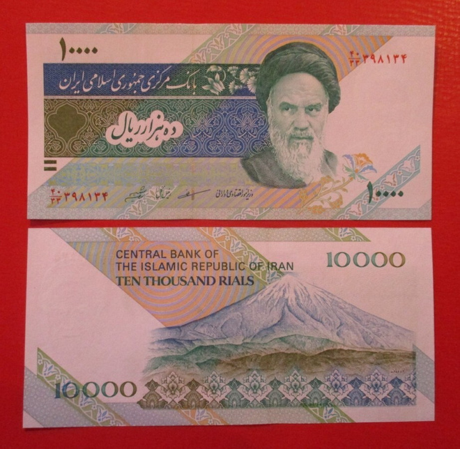 IRAN 10 000 RIALS UNC   (K15-S98)