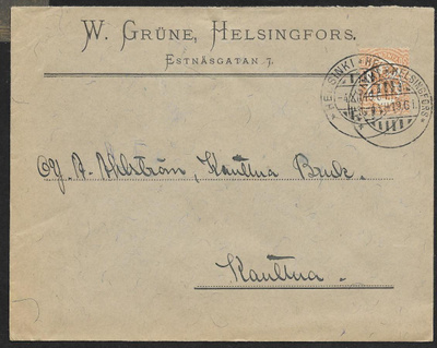 Postilähetys - Saarinen 0,50mk (LAPE 73) Helsinki 4.12.1919