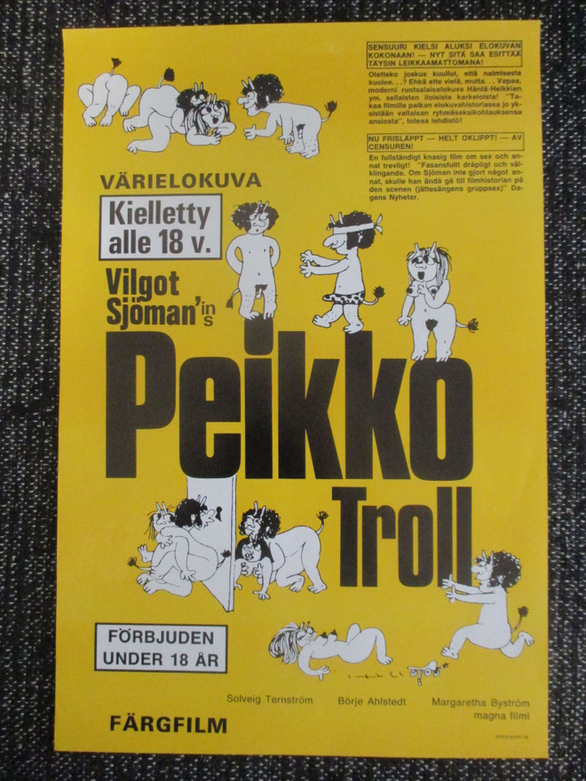 Peikko (Vilgot Sjöman, 1971) - vanha elokuvajuliste