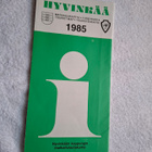 Hyvinkää matkailukartta v.1985 - pikkukuva 1