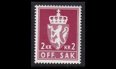 Norja 114 ** Virkamerkki 2.00 Kr (1981)